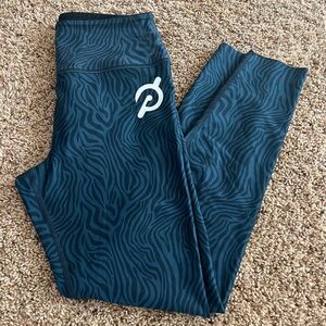 Peloton Teal/Black Reversible Leggings